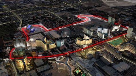 The Las Vegas Grand Prix track course